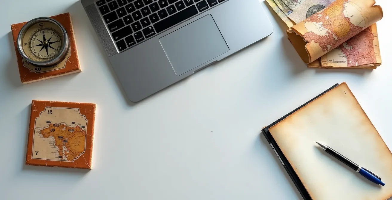 Espace de travail avec ordinateur portable montrant des graphiques de budget et calculatrice