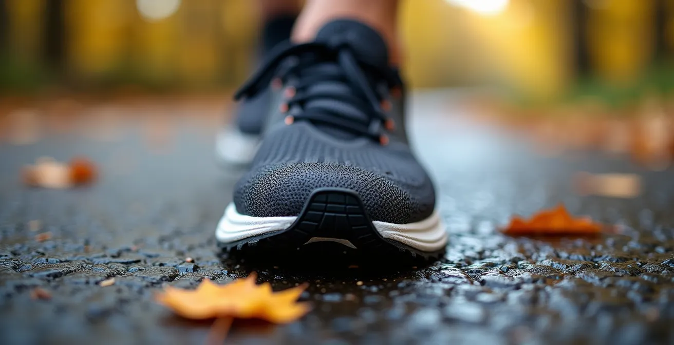 Schéma visuel montrant la progression d'entraînement sur 8 mois avec jalons kilométriques