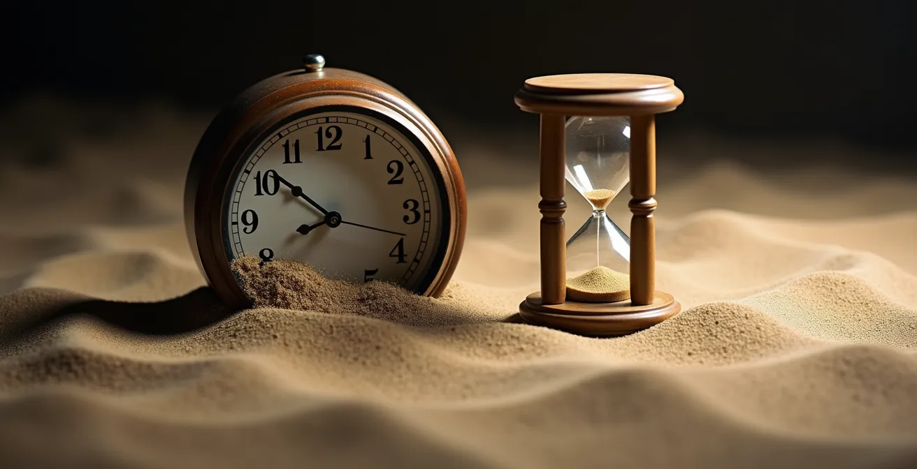 Représentation visuelle des temps cachés dans les comparateurs de vol